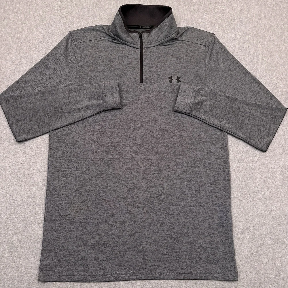 Under Armour Golf‎ Playoff 2.0 1/4 Zip Pullover Men's S Gray Performance 1327040